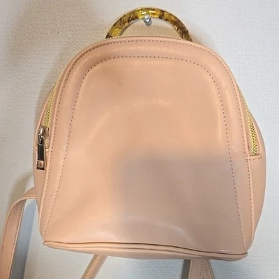 Новый день желтовато-коричневый мини рюкзак с акриловой ручкой, желтовато-коричневый - Изображение 1 из 4