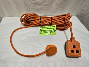 PERMAPLUG   A UK BRAND  SINGLE SOCKET EXTENSION LEAD   APPROX 48  FEET 1.25 MM - Picture 1 of 17