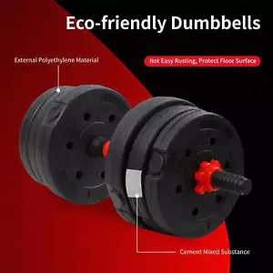 WUH66-Adjustable Weights Dumbbells Set, 44LBS Barbell Weight Set For Home Gym,Du - Picture 1 of 11