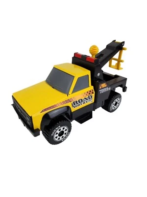 Camión de remolque Hasbro 2012 Tonka Road Service 24/7 1:16 amarillo 13" metal y plástico Foto 1 de 4