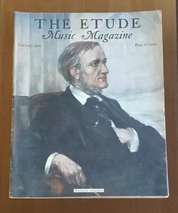 The Etude Music Magazine Feb. 1933 Richard Wagner Cover. Debussy - Picture 1 of 22