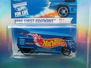 1996~VW DRAG BUS~1ST FIRST EDITIONS~6/12~HOT WHEELS~ORIGINAL~CHASE~COLLECTIBLE - Picture 1 of 4