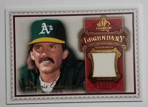 Dennis Eckersley 2009 SP Legendary Cuts Legendary Memorabilia Red Jersey 7/75