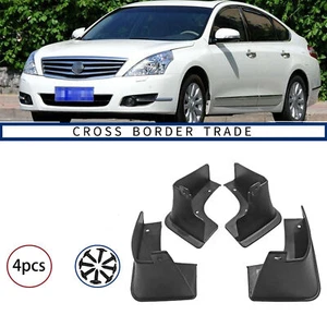 Guardabarros negro 4X guardabarros guardabarros guardabarros para Nissan Altima 2009-2012 - Imagen 1 de 5