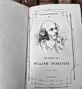 Antique Book from 1851 - WILLIAM SHAKSPERE - Cymbeline, Othello, King Lear - Picture 1 of 9