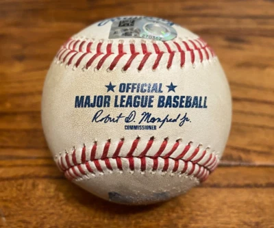 Kevin Ginkel Diamondbacks Game Used STRIKE OUT Baseball 10/1/2022 Giants K #104 - Image 1 of 4