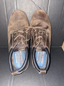 Skechers Segment Mens Size 11 Relaxed Fit Gel Infused Memory Foam Leather Oxford - Foto 1 di 9