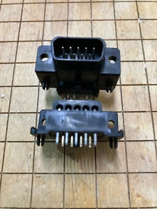 CONECTORES JOYSTICK (2) DB-9M PCB Atari/Commodore 2600/7800/800 NUEVO - Imagen 1 de 3