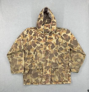 VTG Gamehide Hunting Jacket Sz M Frogskin Camo Removable Hood Full Zip Lined - Picture 1 of 14
