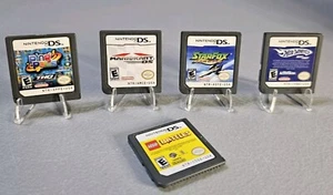Nintendo DS Bundle Of 5 Games~ MariokartDS,Starfox,HotWheels,LegoBattles,PingPal - Picture 1 of 12