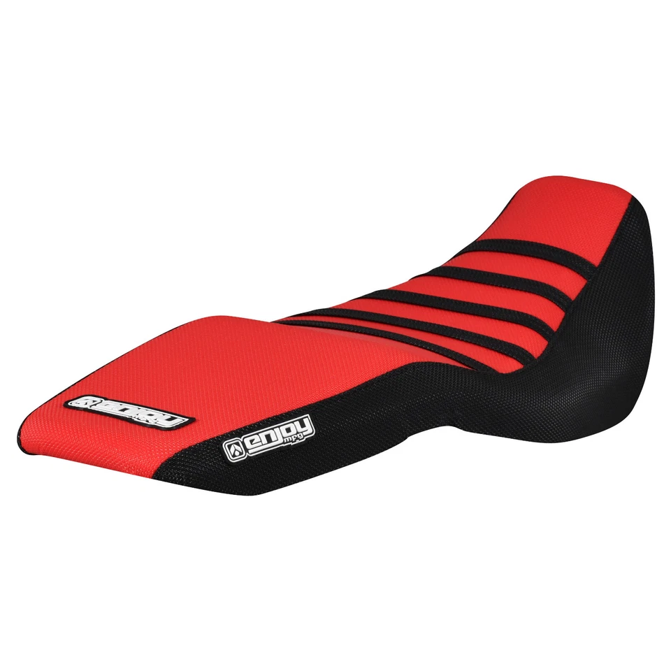 Funda de asiento Honda Grom MSX 125 2016-2021 Enjoy MFG NEGRA Y ROJA con costillas negras #177 Foto 1 de 4