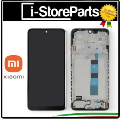 DISPLAY LCD FRAME PER XIAOMI REDMI NOTE 12 4G 23021RAAEG TFT TOUCH SCREEN NERO
