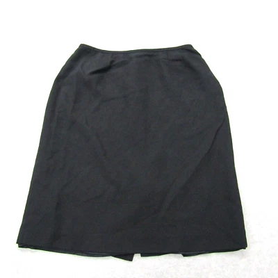 Falda negra para mujer talla 14 forrada por encima de la rodilla seda algodón trabajo negocios informal Foto 1 de 4