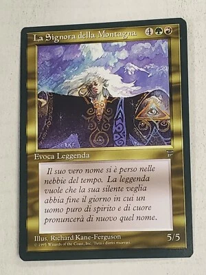 MTG The Lady of the Mountain (Italian Legends/Gold/U) - BGM - Image 1 of 2
