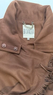 Chaqueta con flecos BB Dakota para mujer talla M marrón occidental imitación gamuza rodeo Foto 1 de 4