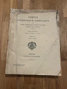 Livre Corpus Inscription Semiticarum Tome III 1826 (2) - Picture 1 of 14
