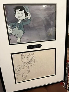 Disney Filmation Produzione Originale Cel Art Pinocchio Dipinto A Mano COA 1987 - Foto 1 di 5