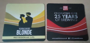 New Yorkshire Blonde Ossett Brewery 25 Years Anniversary Beer Mat Coaster - Picture 1 of 2