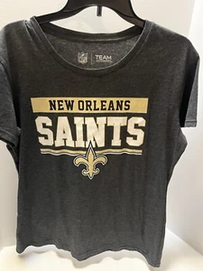 CAMISETA NEW ORLEANS SAINTS NFL Equipo Ropa Gris Jaspeado Talla L ENVÍO BAJO - Imagen 1 de 5