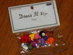 DRESS IT UP Buttons ** MOTIF ~ Toys ** PACKAGE of (10) Buttons - Picture 1 of 2