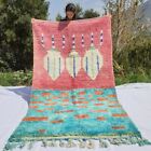 ASAFU | 8x5 Ft | 2,5x1,5 m | Moroccan Colorful Rug | 100% wool handmade