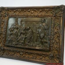 Lady Jane Grey - Plaque en bronze datée de 1845 et signée aux initiales “H. L.” 