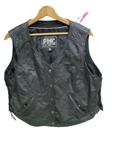 FMC EXTREME MEN'S LEATHER VEST (SIZE: 4 X) - Picture 1 of 5