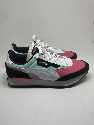 Zapatos PUMA Future Rider Spring JR Juveniles 7C Negro/Rosa/Verde azulado 381962-01 Foto 1 de 4