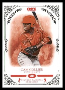 2022 Onyx Vintage Extended   Cam Collier Baseball Card