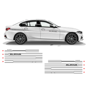 ALPINA Racing Side Stripes decals Set for BMW 3 series / 4 series  - Bild 1 von 22