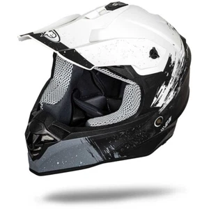 Casco Tiger Cross Enduro One Camamoto Bianco Nero Lucido Mis. XL Roma Moto - Imagen 1 de 4