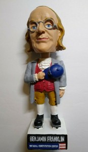 Ben Franklin Camden Riversharks Baseball Bobblehead Nodder Figure 2003 With Box