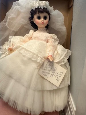 NIB Vintage Madame Alexander Elise 1685 Doll 18" White Bride Dress & Veil - Image 1 of 4