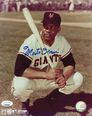 GIANTS Monte Irvin igned photo 8x10 JSA COA AUTO Autographed HOFer New York - Image 1 of 2