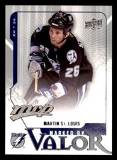 2008-09  Upper Deck MVP Marked by Valor #MV10 Martin St. Louis Lightning