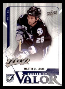2008-09  Upper Deck MVP Marked by Valor #MV10 Martin St. Louis Lightning