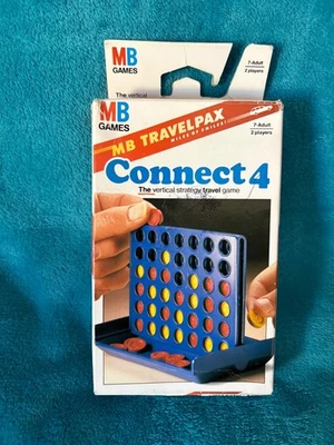 Vintage Travel Connect 4 MB Game 1996 Vertical Strategy Game. Family Game - Image 1 of 4