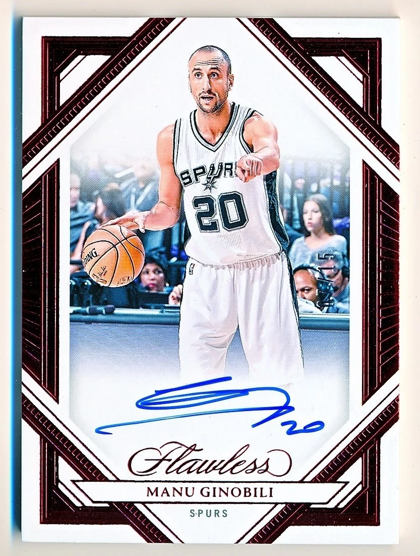 Manu Ginobili Basketball Autographed Sports Trading Cards