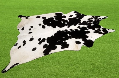 100% New Cowhide Rugs Area Cow Skin Leather (52" x 52") Cow hide SA-5432 - Image 1 of 3