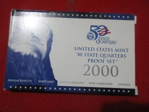 2000-S US Mint 50 State Quarters Proof Set. CLAD Ultra Cameos. #MF-3471 - Picture 1 of 3