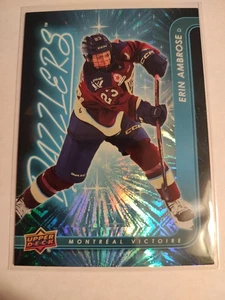ERIN AMBROSE '24/25 '24 Upper Deck PWHL 2nd Edition BLUE DAZZLERS card #DZ-18 - Picture 1 of 2