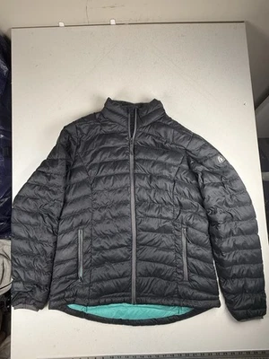 Chaqueta para mujer M Sierra Designs verde azul plumón de ganso relleno acolchado Foto 1 de 4