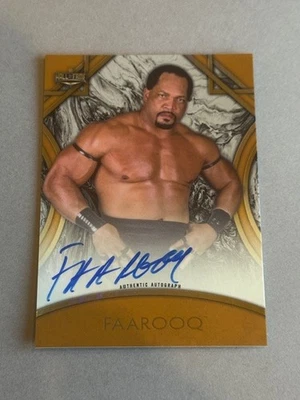 Faarooq Ron Simmons Auto /99 Topps WWE 2018 Gold HOF Signature Alcolytes WCW sp - Image 1 of 2