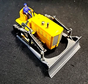 Joal 210 Jugettes Mini Bulldozer 1/50 Scale Die-cast Plastic Blade Rubber Tracks - Picture 1 of 8