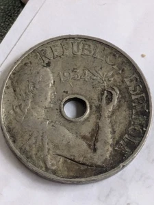 ESPAÑA ESPAÑA II República 25 Céntimos 1934 Circulado - Imagen 1 de 2