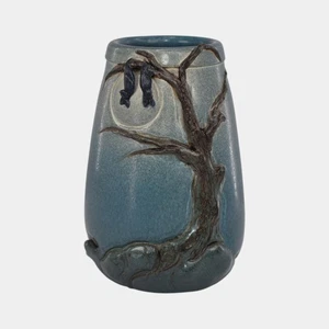 Ephraim Faience 2019 Hand Made Pottery Experimental Hanging Bats Ceramic Vase - Picture 1 of 6
