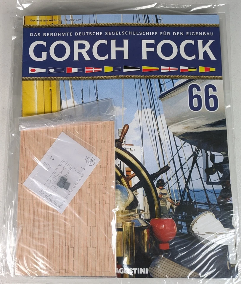 De Agostini, Segelschiff Gorch Fock, Bauteil mit Heft Nr. 66, OVP #WH42 - Bild 1 von 1