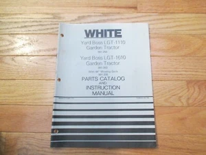 White Yard Boss LGT 1110 LGT 1610 44" parts catalog Instruction manual Tractor - Picture 1 of 1