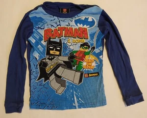 Lego Batman & Robin - Long Sleeve T-shirt Boys Size 12 - Blue - Snug Fitting. - Picture 1 of 5