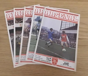 Arsenal 1982/83 Home FA Cup Programmes from menu  - Picture 1 of 6